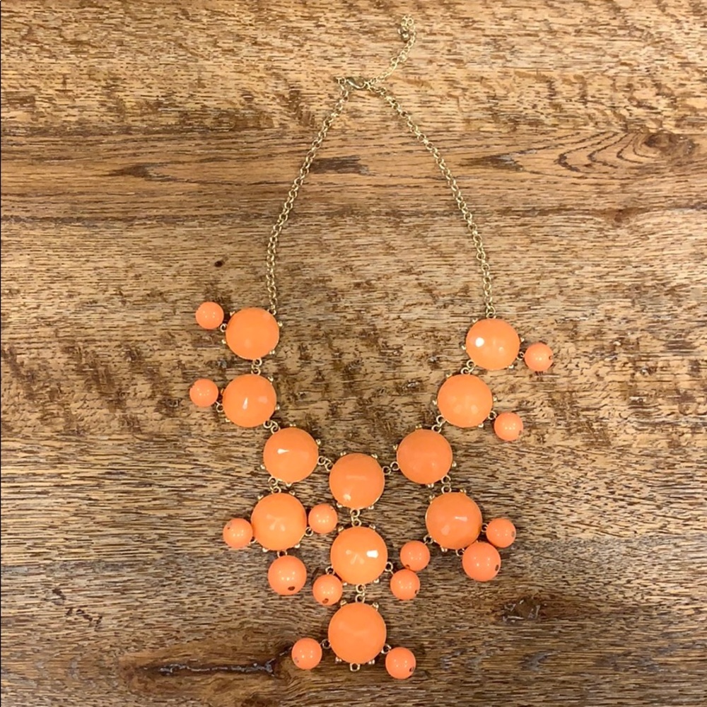 Orange statement necklace